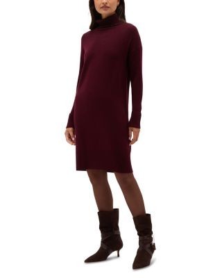 Hobbs London Petite Ava Turtleneck Knit Dress