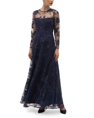 Hobbs London Halle Floral Lace Embellished Dress