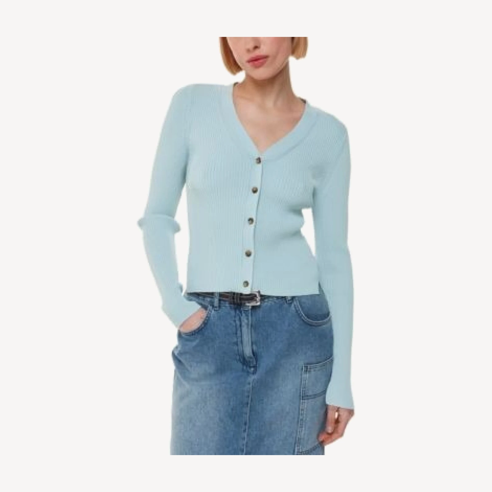 Whistles Ribbed Cardigan