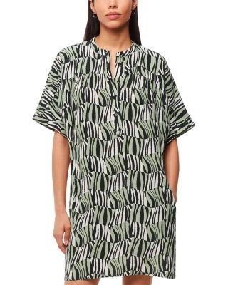 Whistles Checkerboard Tiger Print Dress