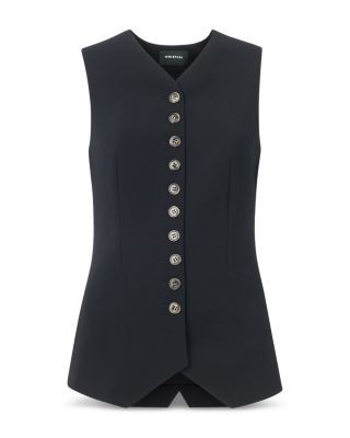 Whistles Cora Crepe Waistcoat