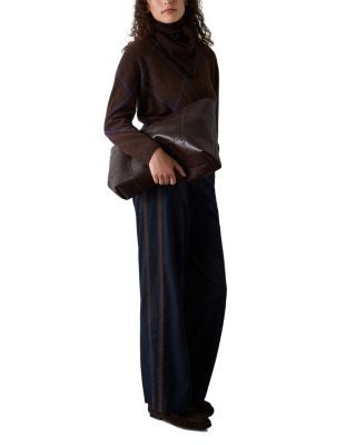 Whistles Side Stripe Straight Pants