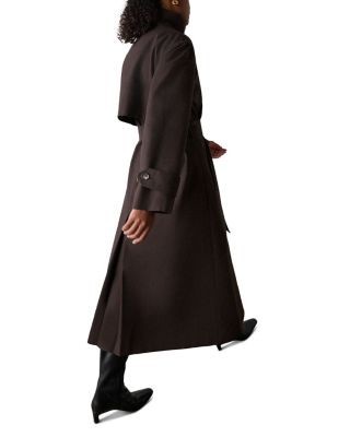 Whistles Funnel Neck Trench Coat