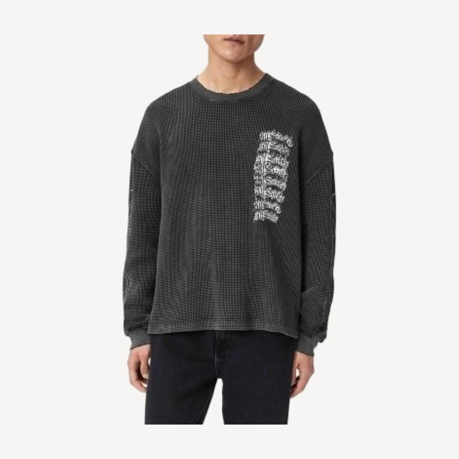 Allsaints Incendo Long Sleeve Crewneck Tee
