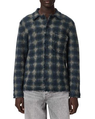 Allsaints Menard Check Cardigan Shirt