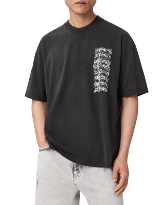 Allsaints Backstage Demon Repeat Logo Graphic T-Shirt