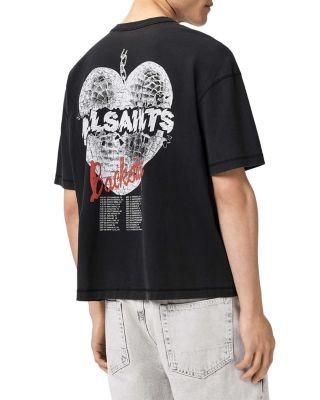 Allsaints Reflect Backstage Heart Logo Graphic Tour T-Shirt