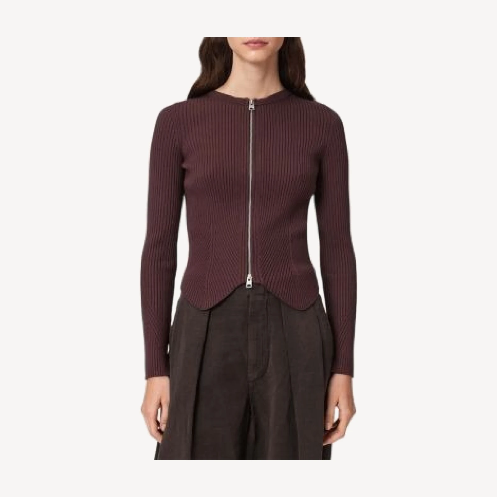 Allsaints Cruz Zip Cardigan