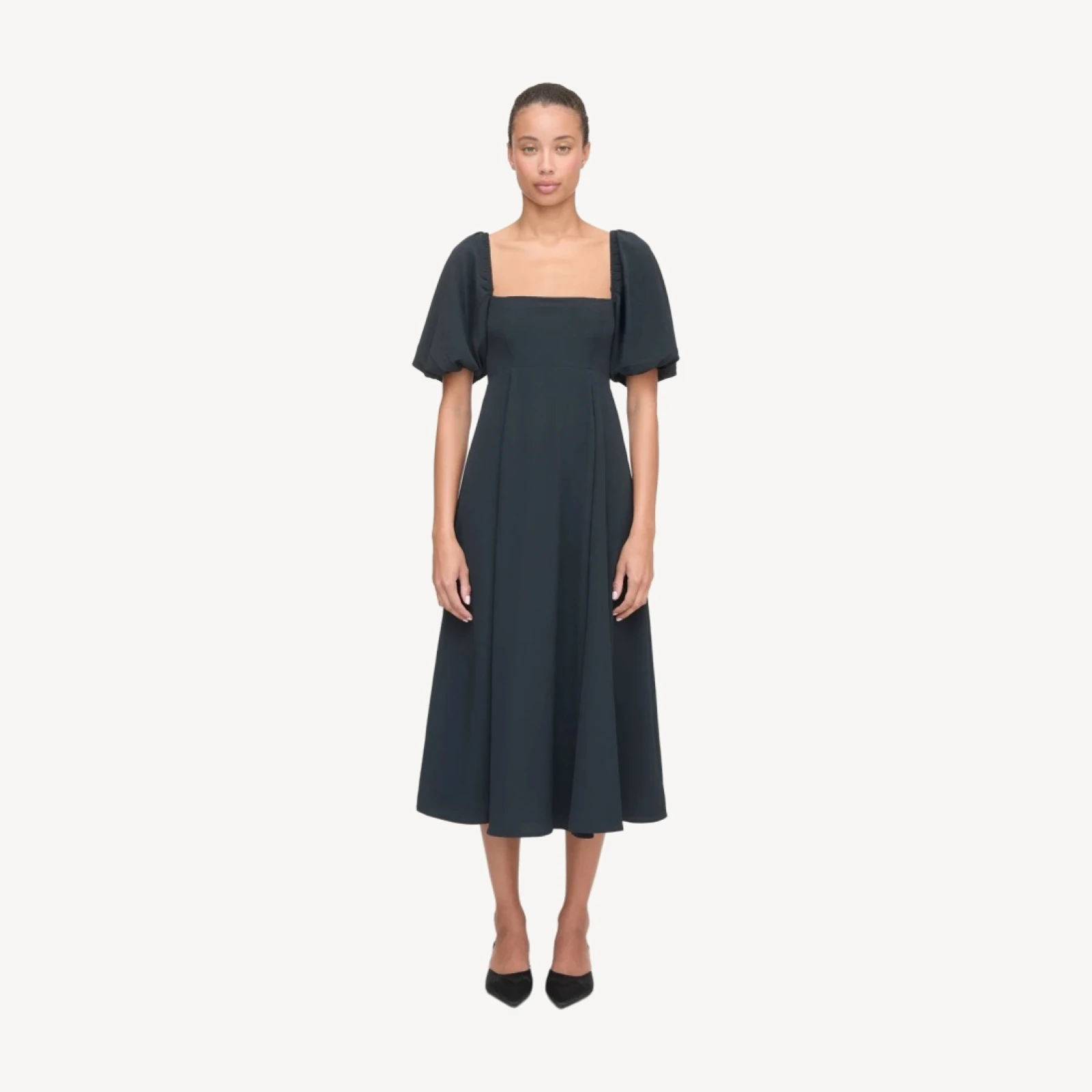 The Matilda Dress - Black Crepe