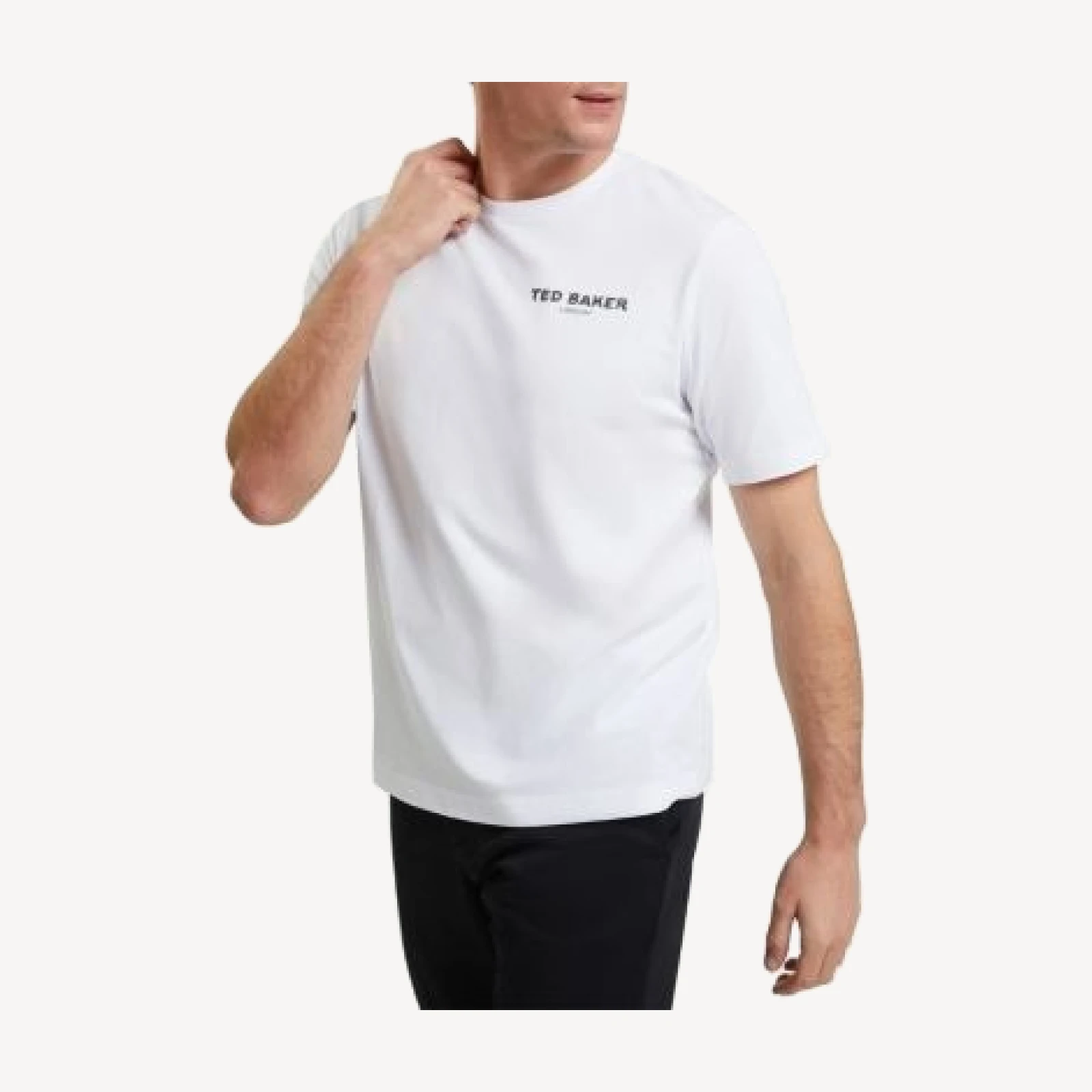 Ted Baker Ramoss Short Sleeve Relaxed Fit Flamingo Graphic Tee