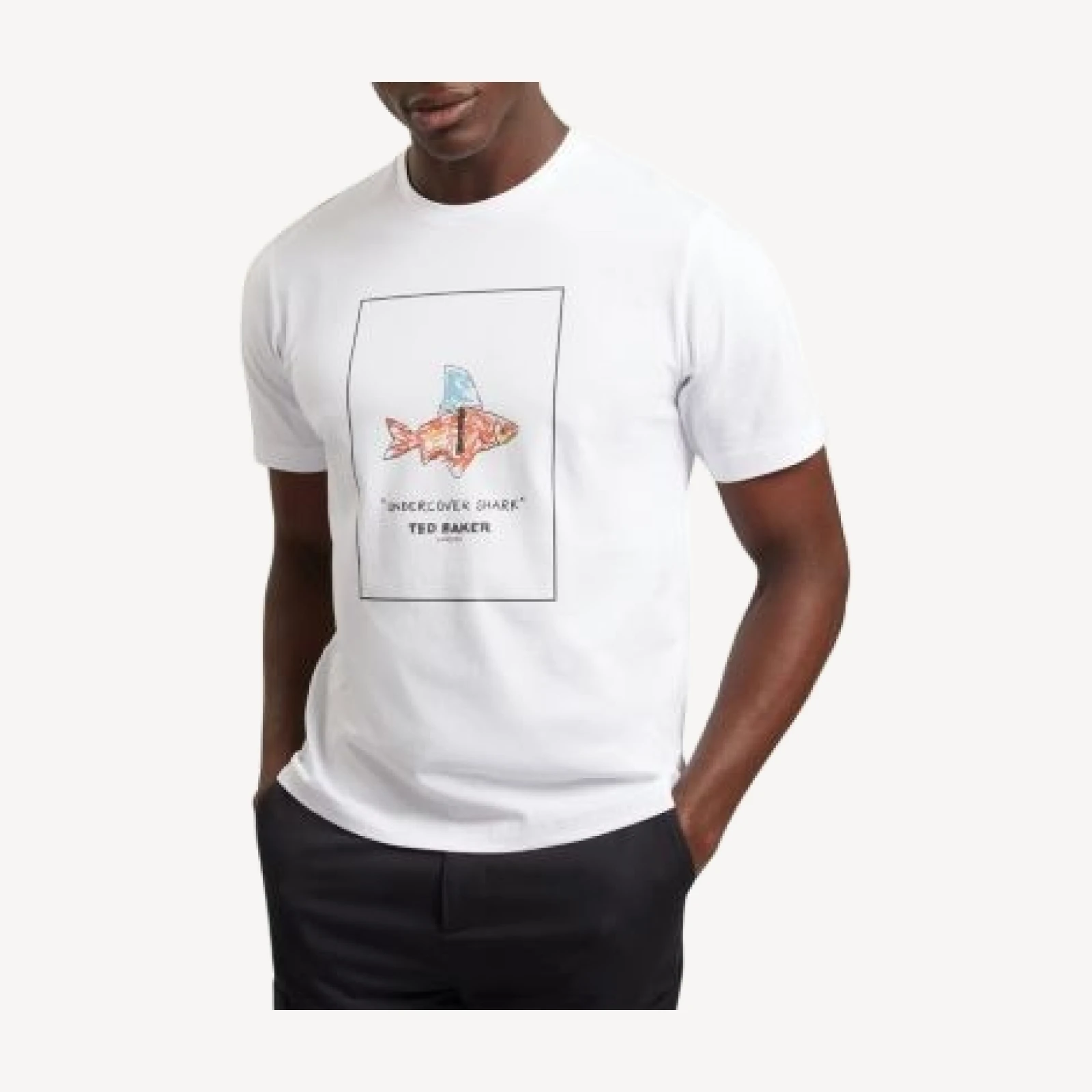 Ted Baker Lucu Short Sleeve Undercover Shark Graphic Tee