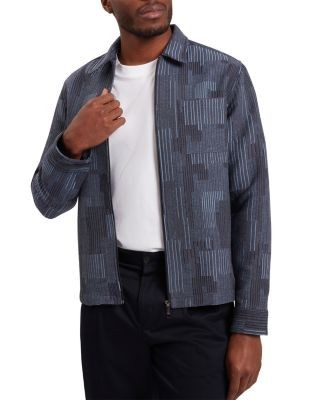 Ted Baker Iwojan Quilted Mixed Stripe Overshirt