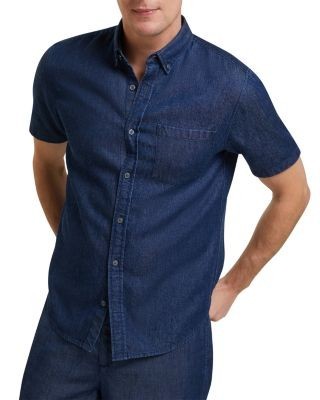 Ted Baker Mirek Short Sleeve Chambray Shirt