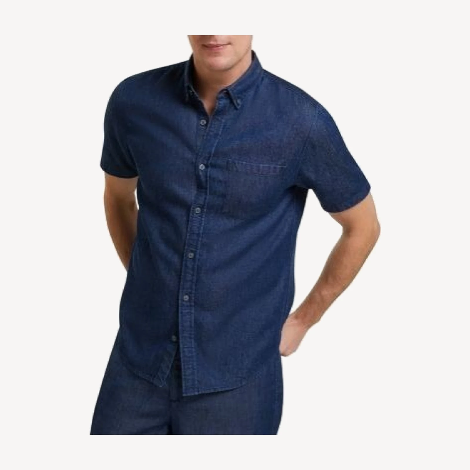 Ted Baker Mirek Short Sleeve Chambray Shirt