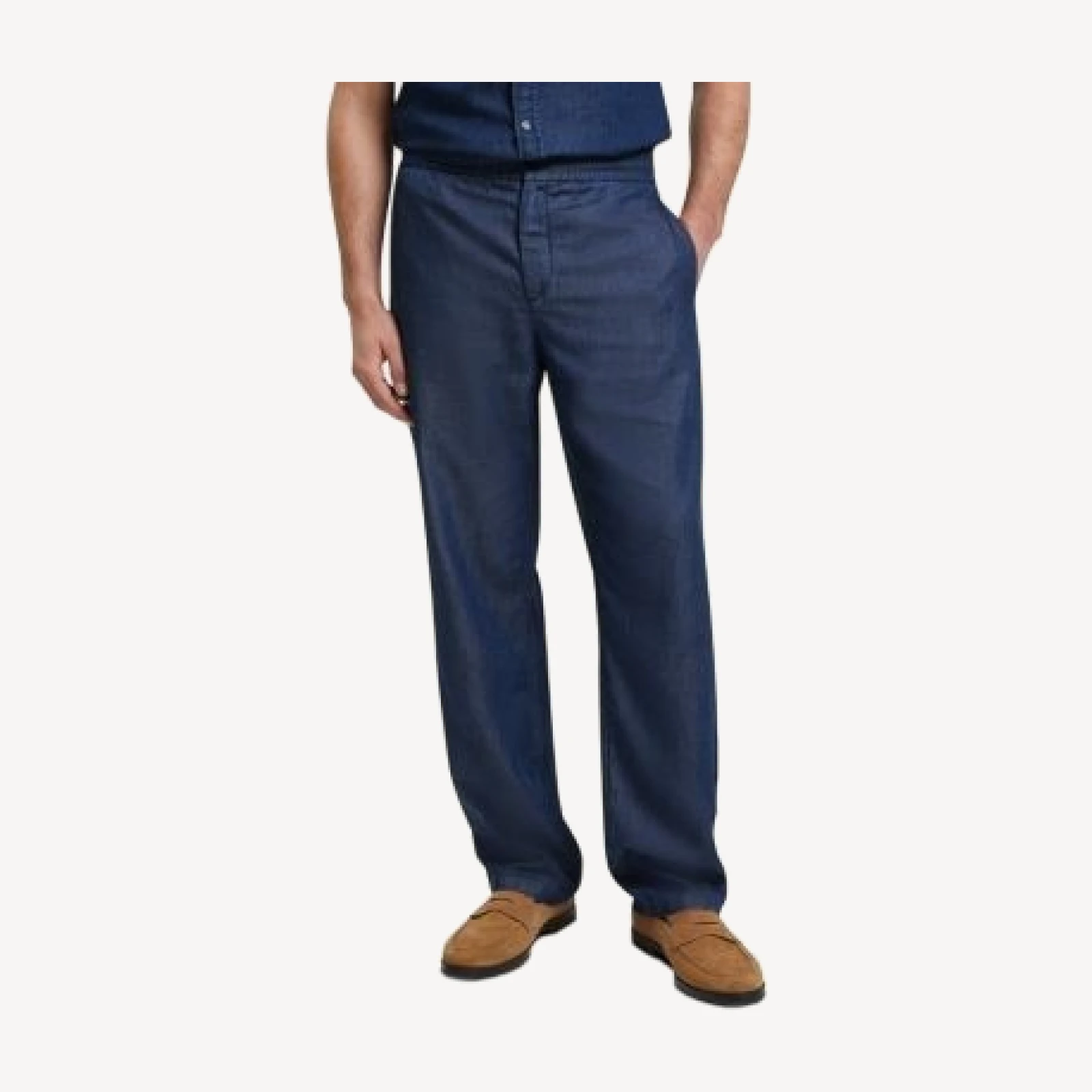 Ted Baker Ganmo Relaxed Chambray Trousers