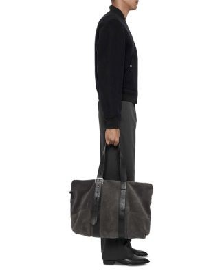Allsaints Moor Straight Fit Charcoal Trousers