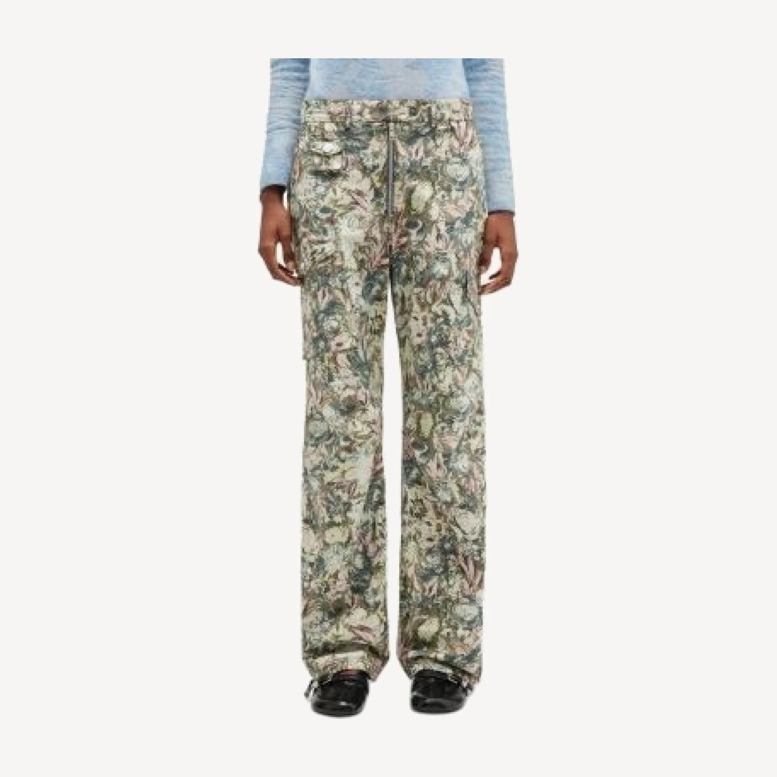 Ganni Printed Cargo Pants