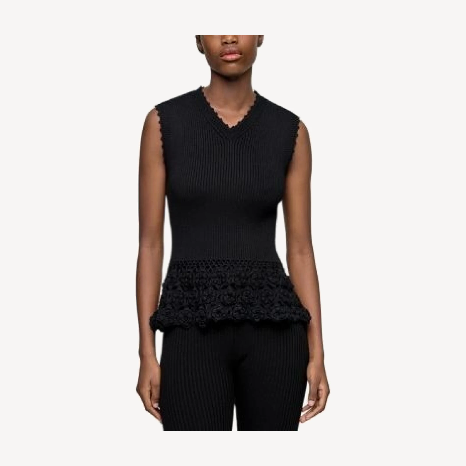 Ganni Crochet Sweater Vest