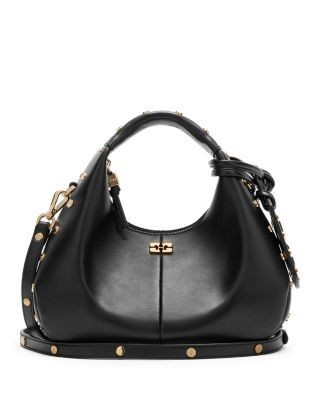 Ganni Mini Studded Hobo Bag