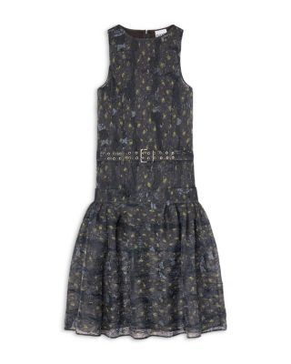 Ganni Belted Shibori Organza Dress