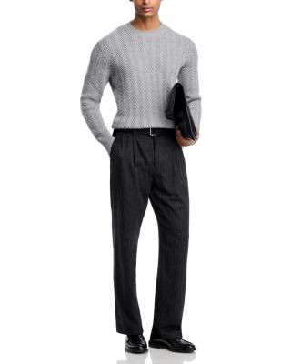 Boss Hitalo Textured Crewneck Sweater