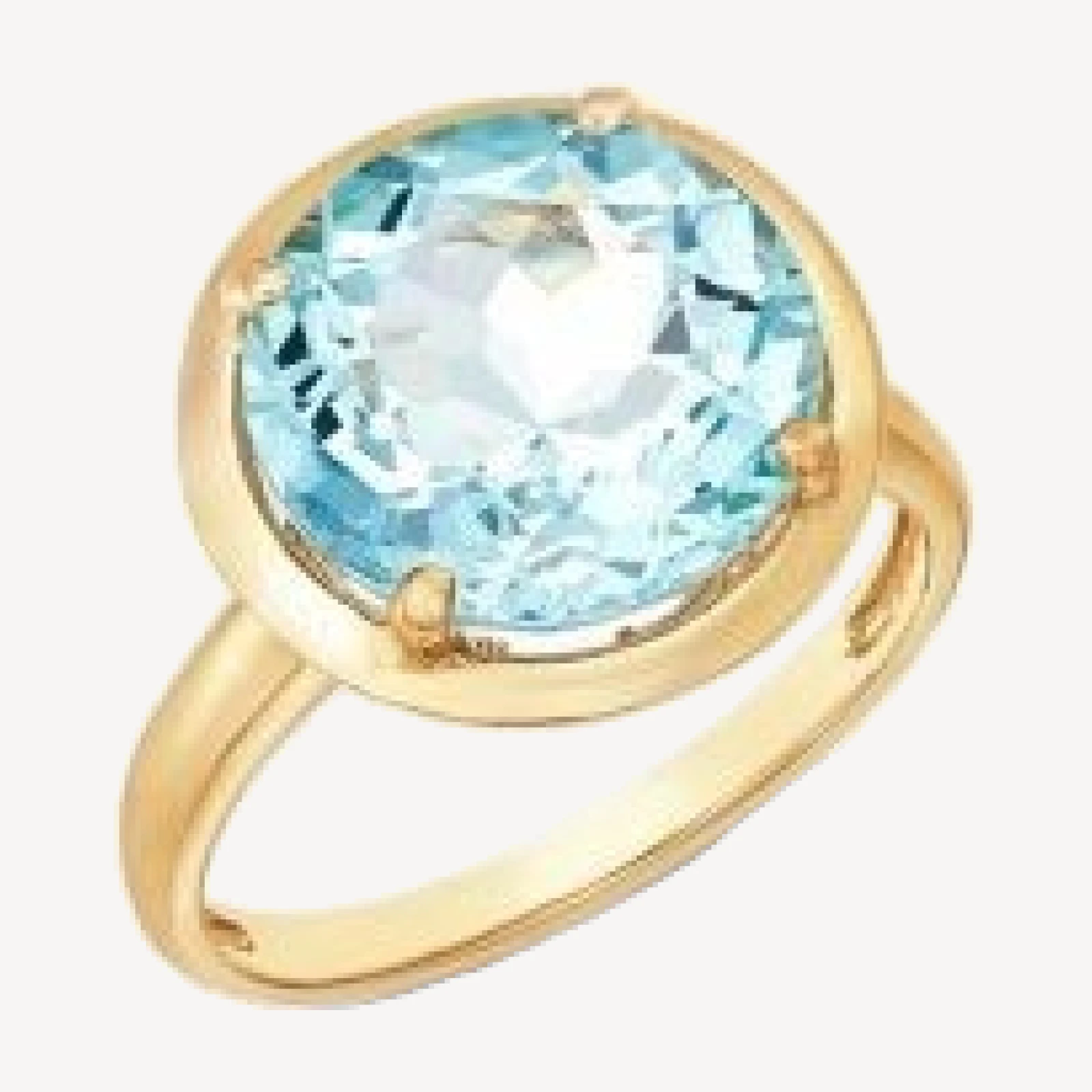 Bloomingdale's Fine Collection Sky Blue Topaz Solitaire Ring in 14K Yellow Gold