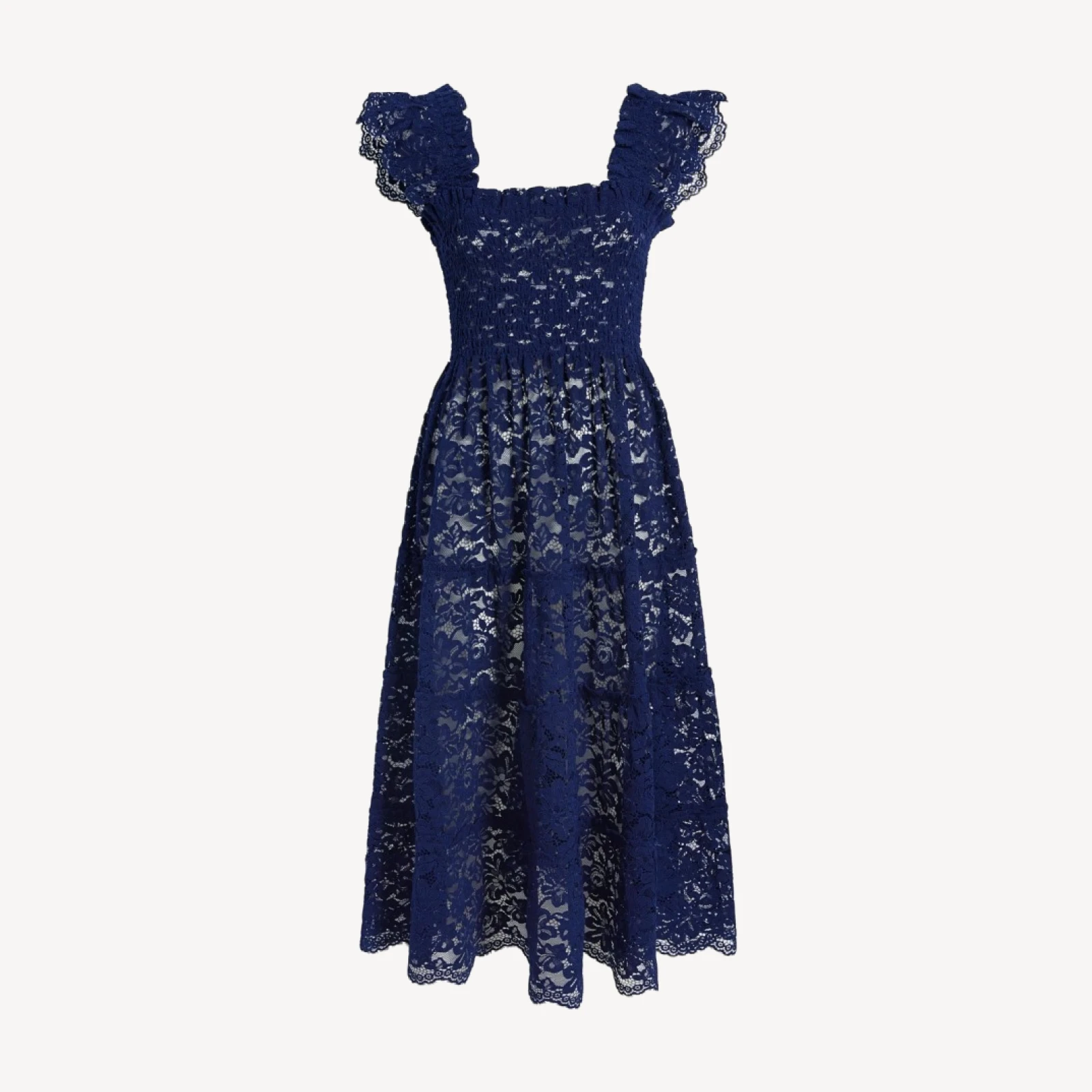 The Lace Ellie Nap Dress - Navy Lace