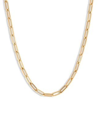 Bloomingdale's Fine Collection Paperclip Link Chain Necklace in 14K Yellow Gold, 24