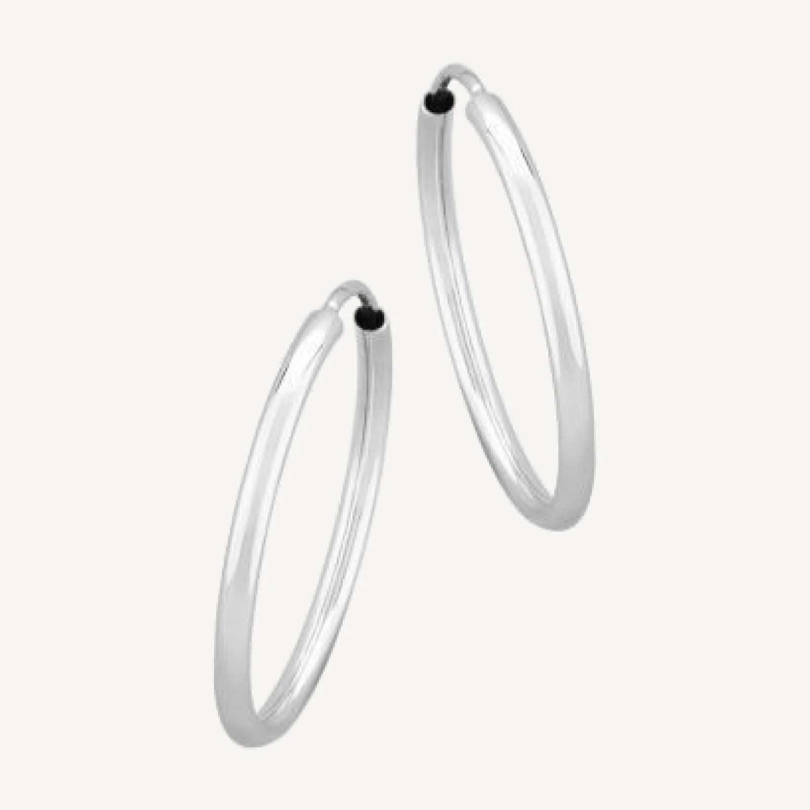 Bloomingdale's Fine Collection Small Endless Hoop Earrings in 14K White Gold
