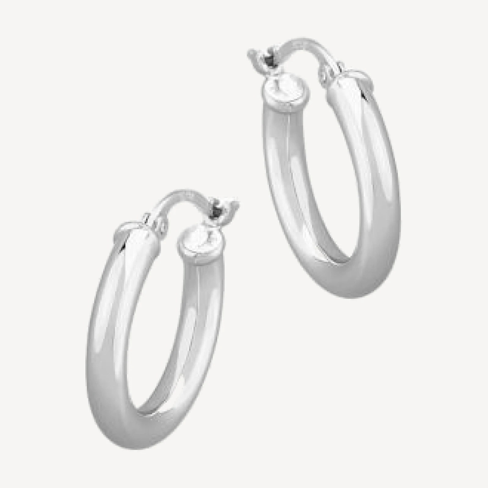 Bloomingdale's Fine Collection Small Hoop Earrings in 14K White Gold