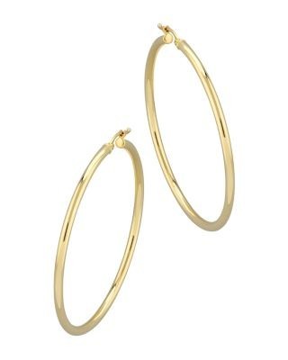 Bloomingdale's Fine Collection Tube Hoop Earrings in 14K Yellow Gold