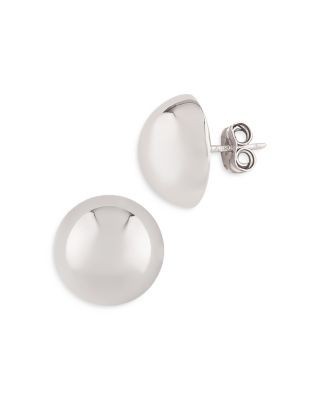 Bloomingdale's Fine Collection Sterling Silver Button Stud Earrings