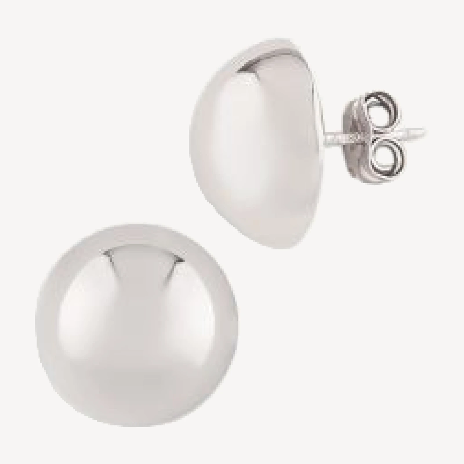Bloomingdale's Fine Collection Sterling Silver Button Stud Earrings