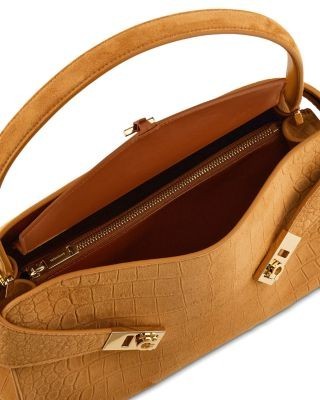 Ferragamo Hug Suede Shoulder Bag