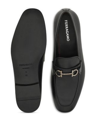 Ferragamo Men's Balty Gancini Leather Loafers