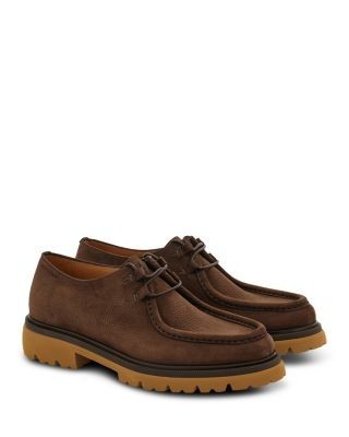 Ferragamo Men's Chunky Lace Up Loafers