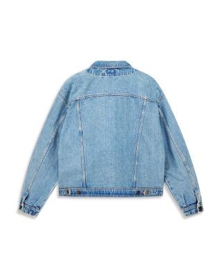 Emporio Armani Stone Washed Cotton Denim Blouson Jacket