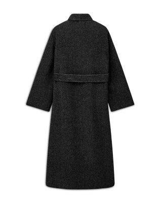 Emporio Armani Wool Blend Shawl Collar Coat