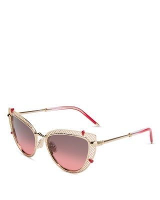 Christian Louboutin Cat Eye Sunglasses, 54mm