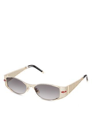 Christian Louboutin Oval Metal Sunglasses, 55mm