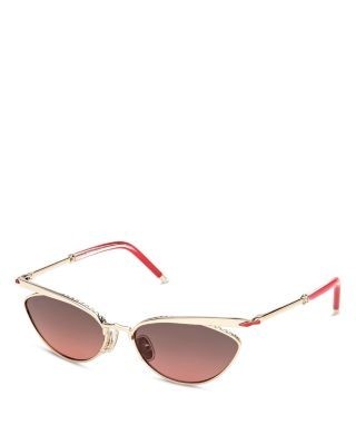 Christian Louboutin Geometric Metal Sunglasses, 56mm