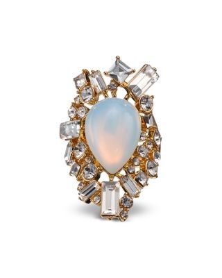 Kurt Geiger London Crystal & Stone Cocktail Ring