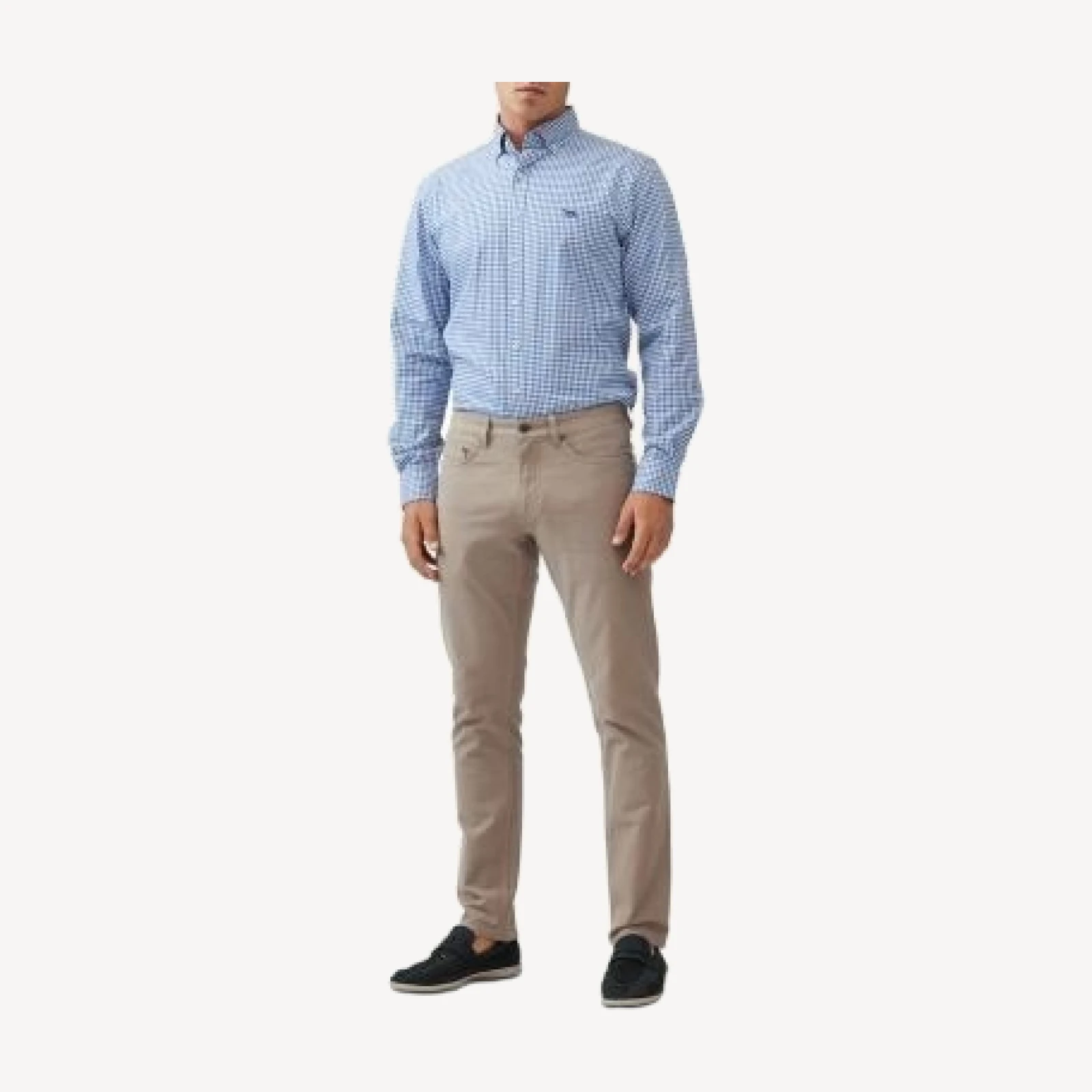 Rodd & Gunn Gunn Check Oxford Long Sleeve Slim Fit Shirt