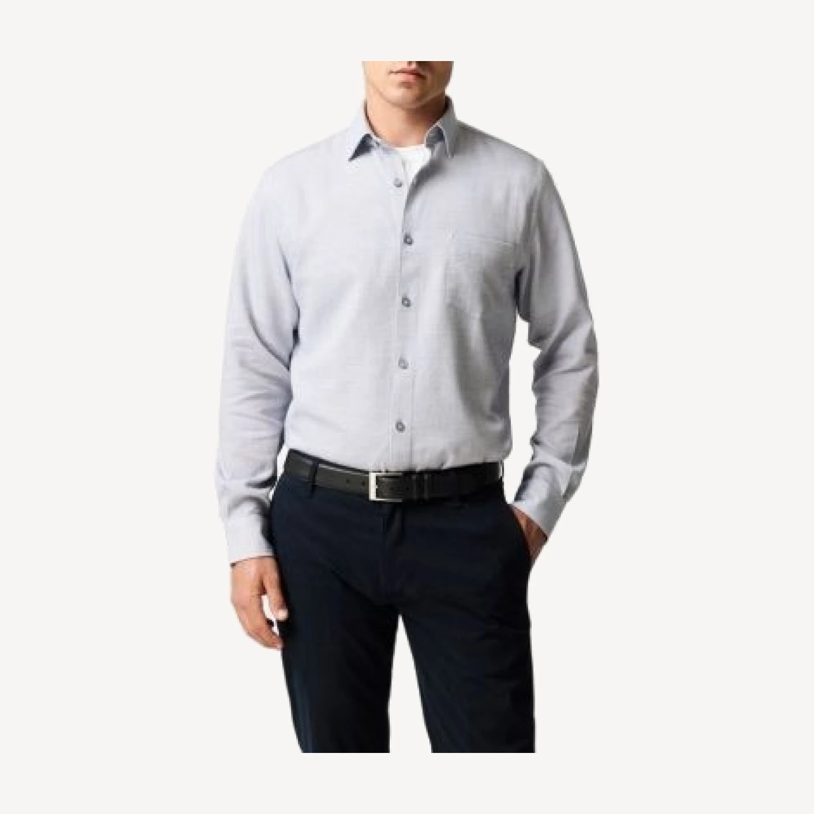 Rodd & Gunn Airtex Long Sleeve Sports Fit Shirt