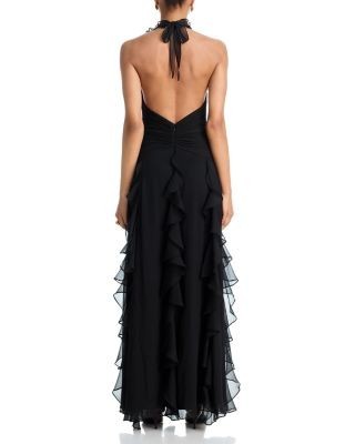 Aqua Halter Dress - Exclusive