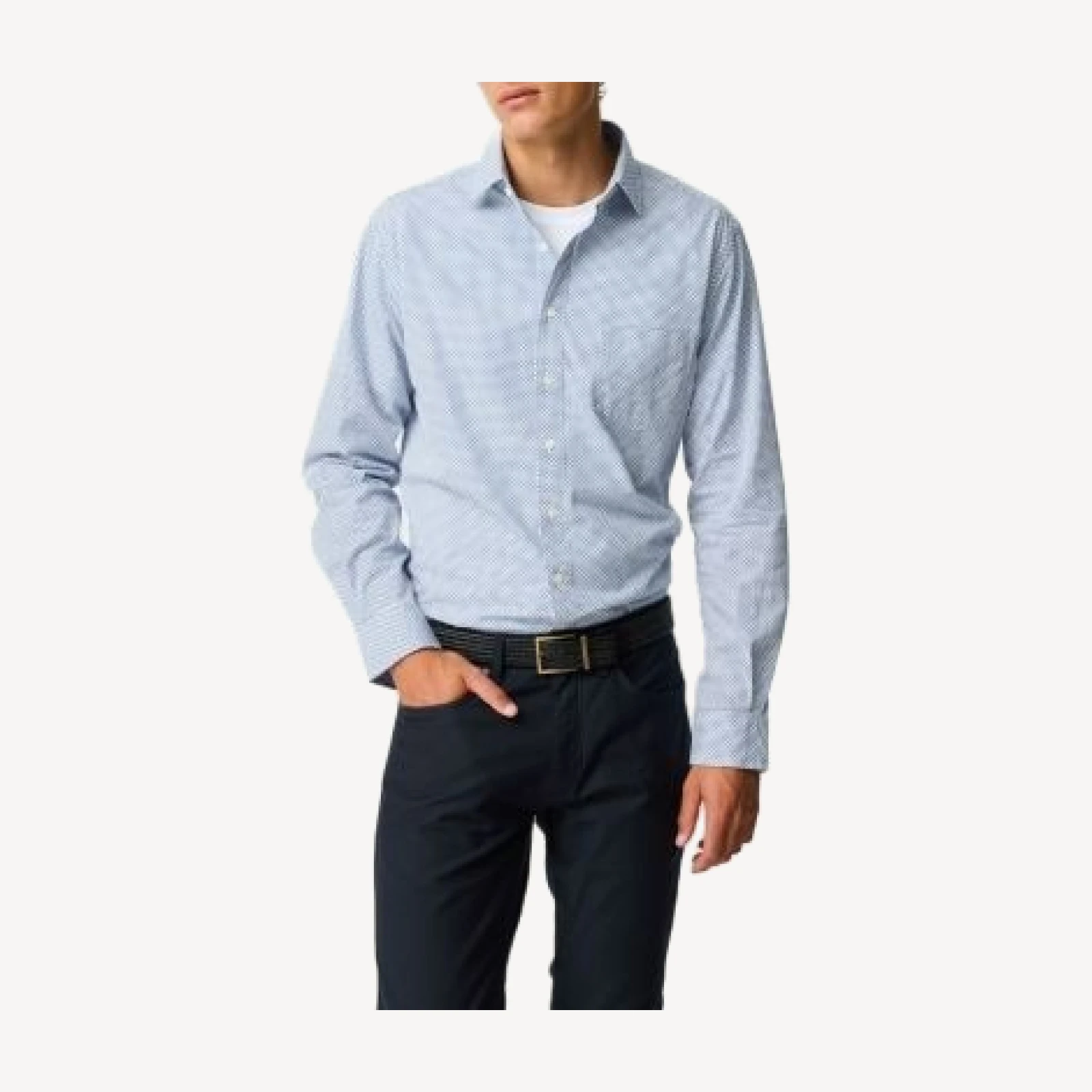Rodd & Gunn Edbrooke Hill Geo Print Long Sleeve Shirt