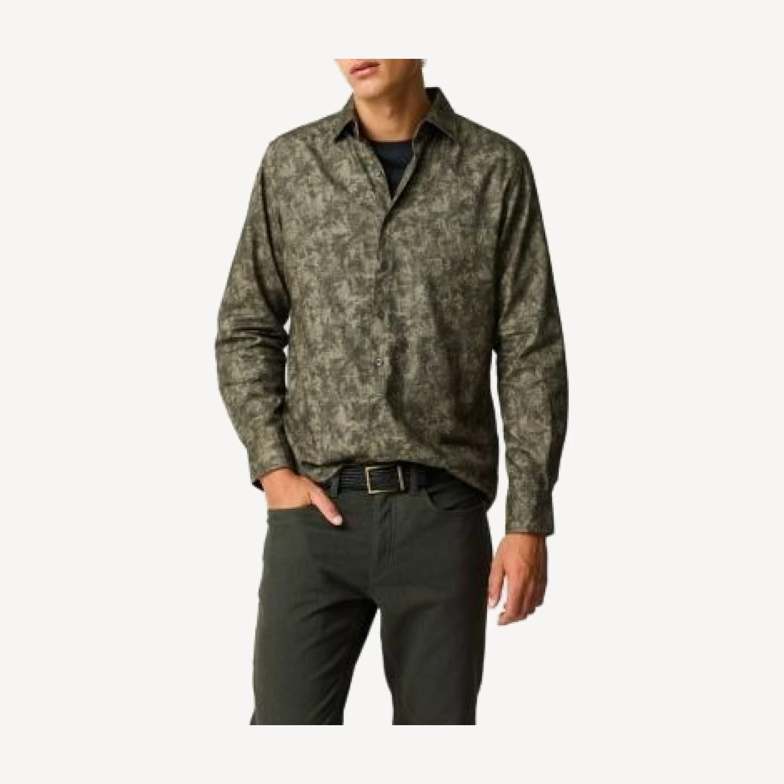 Rodd & Gunn Campbell Valley Palm Print Long Sleeve Shirt