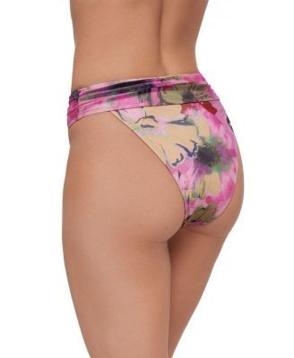 Steve Madden High Leg High Waist with Ruched Band Bottom