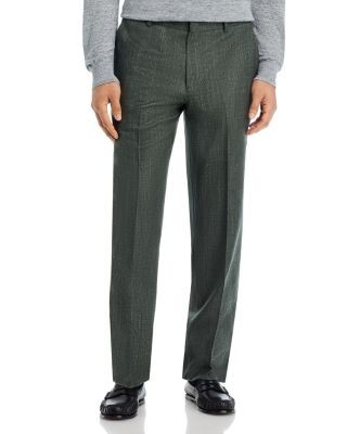 Vince Wool, Silk & Linen Melange Regular Fit Suit Pants