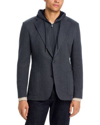 Vince Removable Bib Hooded Jersey Sport Coat